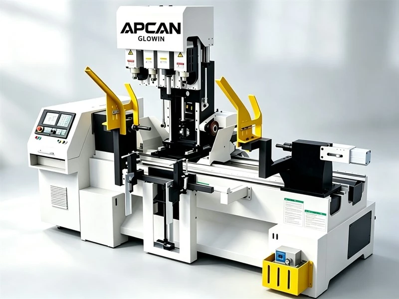 the side view of Multi-Function CNC Wood Lathe For Wood Furniture the side view of Multi-Function CNC Wood Lathe For Wood Furniture